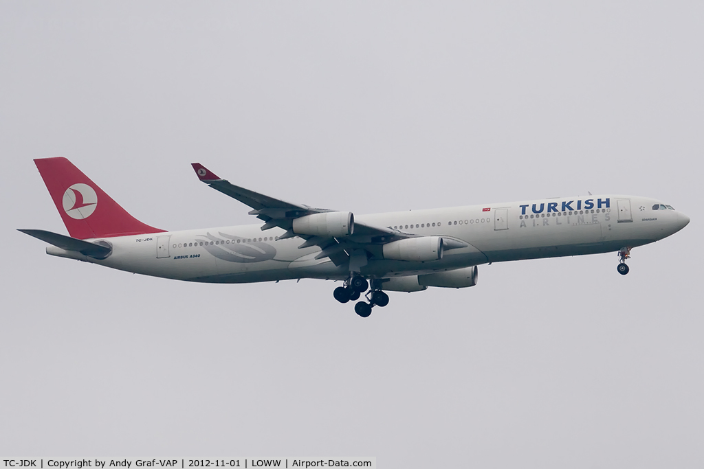 TC-JDK, 1993 Airbus A340-311 C/N 025, Turkish Airlines A340-300