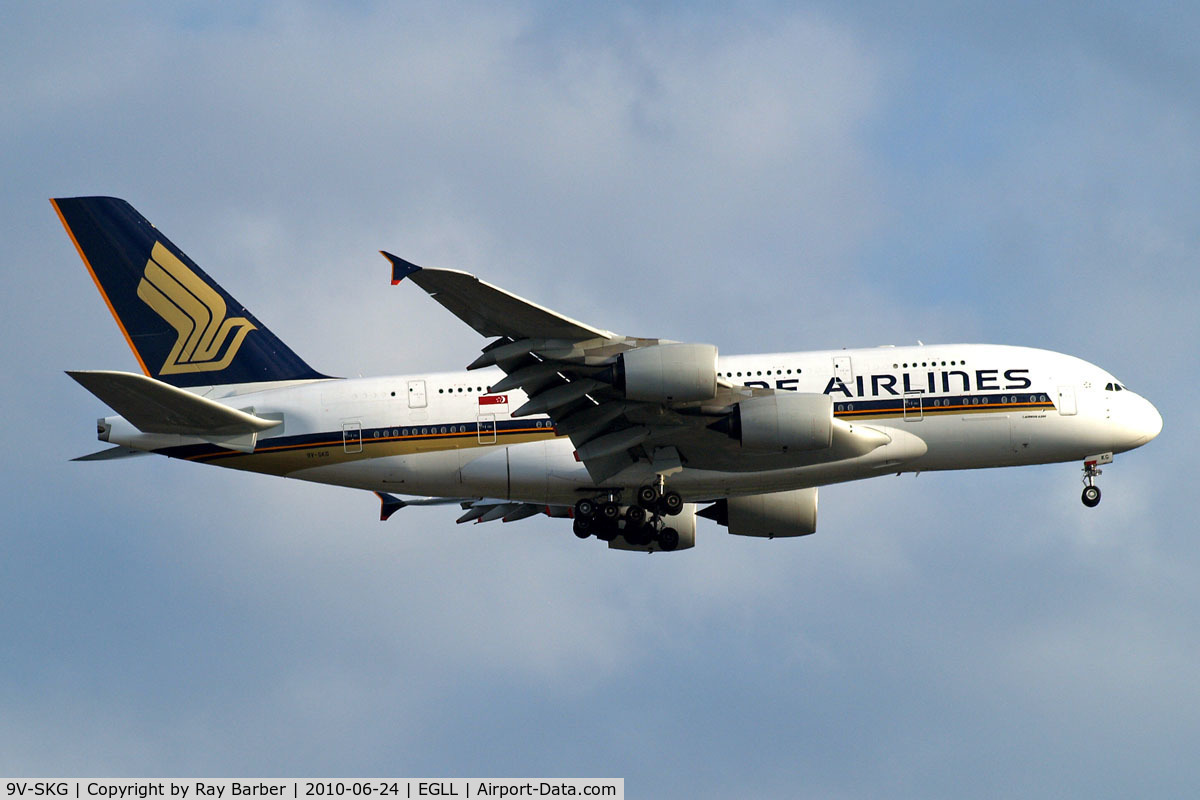 9V-SKG, 2008 Airbus A380-841 C/N 019, Airbus A380-841 [019] (Singapore Airlines) Home~G 24/06/2010