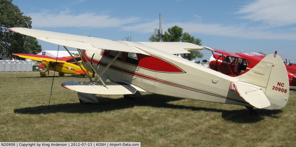 N20908, 1939 Waco AGC-8 C/N 5067, EAA AirVenture 2012