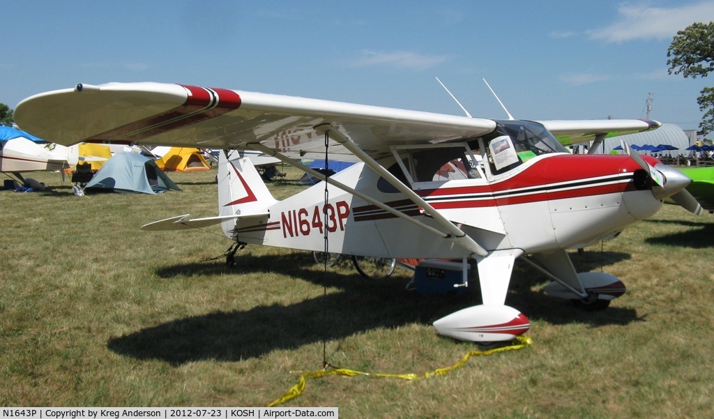 N1643P, 1954 Piper PA-22-150 C/N 22-2459, EAA AirVenture 2012