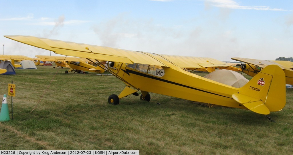 N23226, 1939 Piper J3F-50 C/N 2992, EAA AirVenture 2012