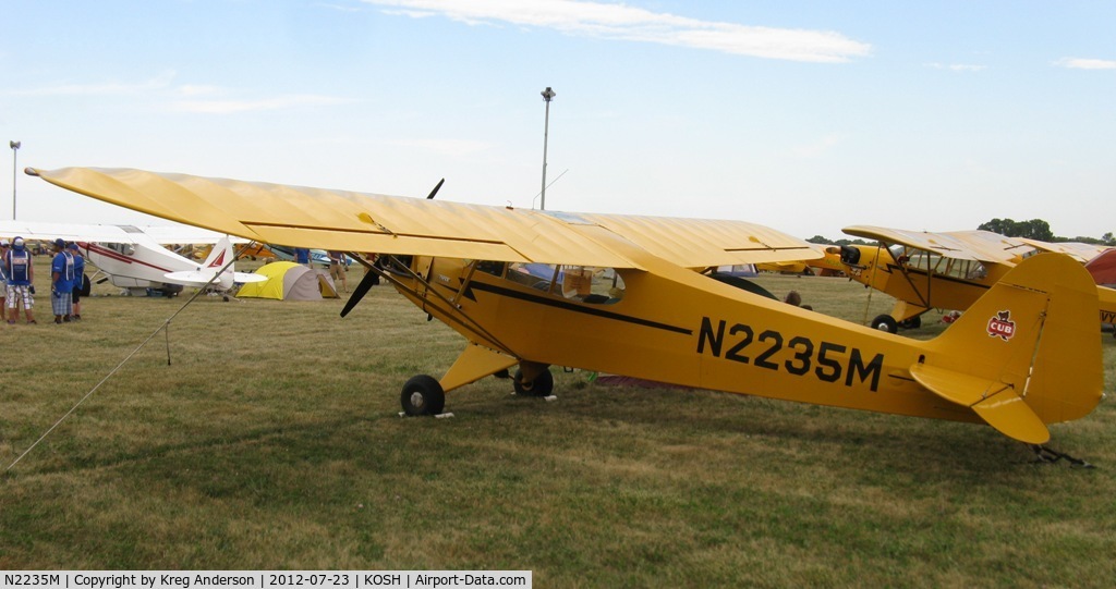 N2235M, 1946 Piper J3C-65 Cub Cub C/N 21027, EAA AirVenture 2012