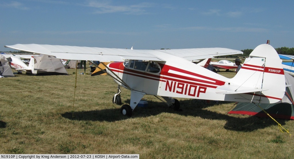 N1910P, 1955 Piper PA-22-150 C/N 22-2657, EAA AirVenture 2012