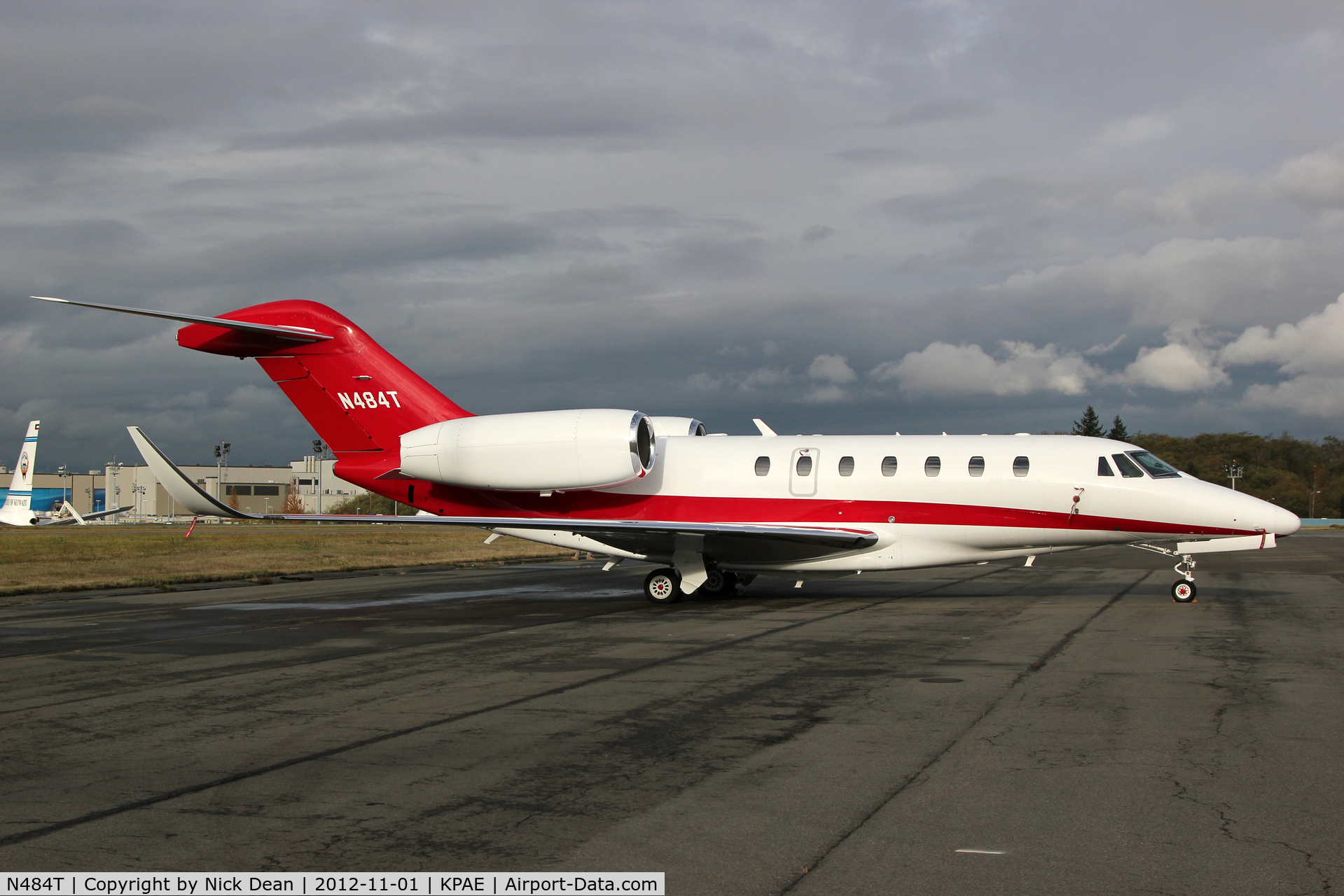 N484T, 2002 Cessna 750 Citation X C/N 750-0199, KPAE/PAE Target has removed the company logo from the tail they also removed the 