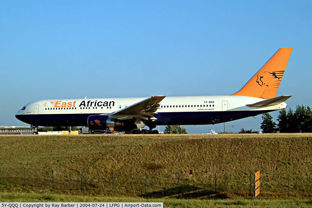 5Y-QQQ, 1995 Boeing 767-31A C/N 27619, Boeing 767-31AER [27619] (East African) Paris-Charles De Gaulle~F 24/07/2004