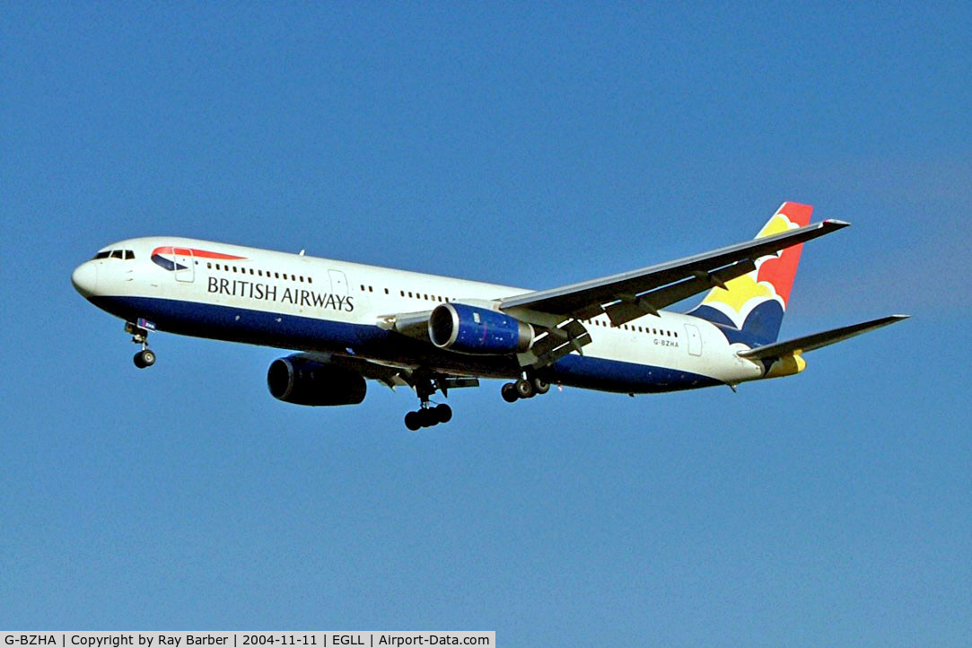 G-BZHA, 1998 Boeing 767-336 C/N 29230, Boeing 767-336ER [29230] (British Airways) Heathrow~G 11/11/2004
