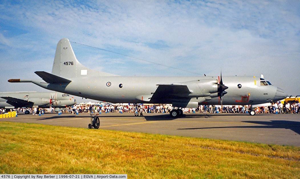 4576, Lockheed P-3N Orion C/N 185-5257, Lockheed P-3N Orion [5257] (Royal Norwegian Air  Force) RAF Fairford~G 21/07/1996