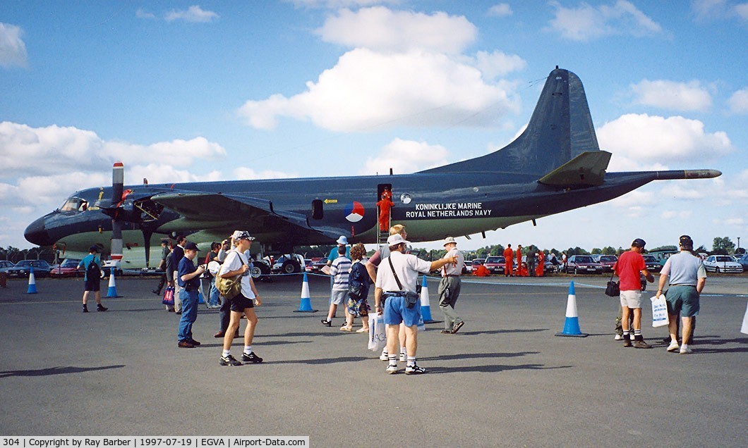 304, Lockheed P-3C Orion C/N 285E-5750, Lockheed  P-3C II.5 Orion [5750] (Royal Netherland Navy) RAF Fairford~G 19/07/1997