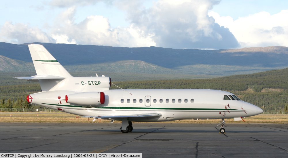 C-GTCP, 1987 Dassault Falcon 900 C/N 29, On the ramp at Whitehorse, Yukon.