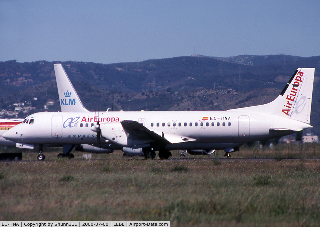 EC-HNA, 1990 British Aerospace ATP C/N 2033, Ready for departure rwy 02 with new Air Europa c/s