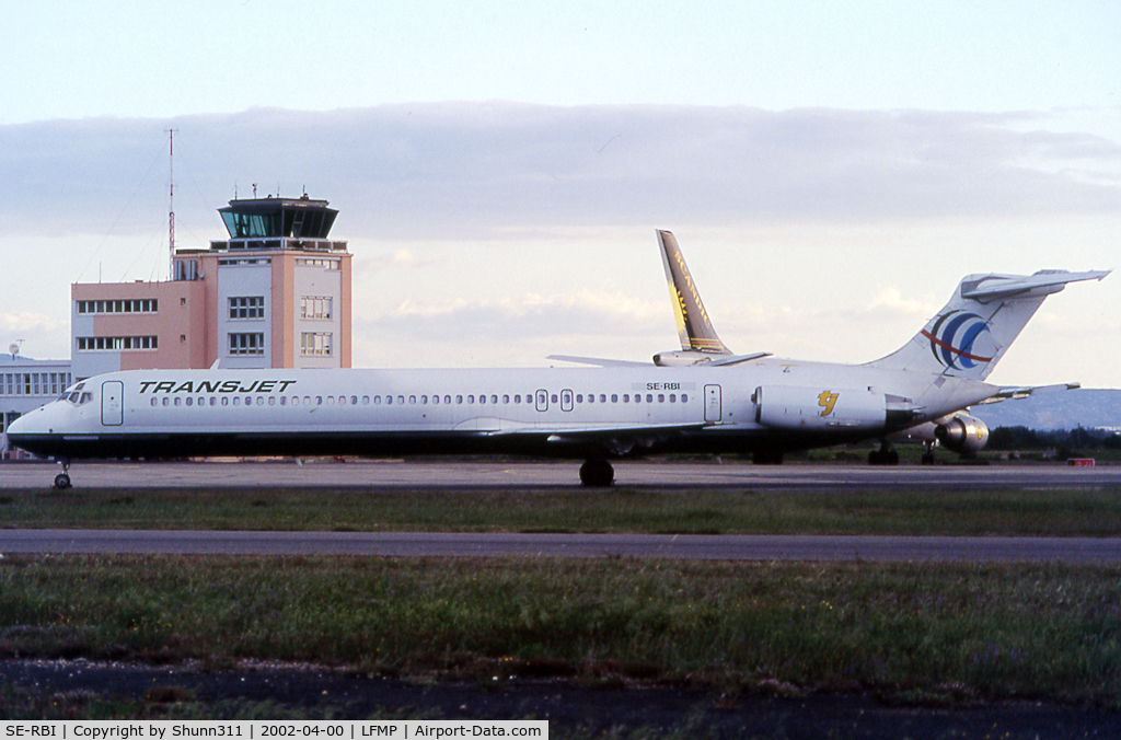 SE-RBI, 1986 McDonnell Douglas MD-83 (DC-9-83) C/N 49402, Parked at the Airport...