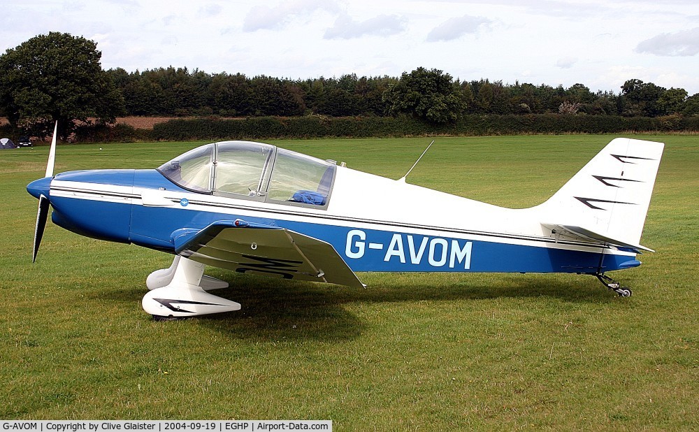G-AVOM, 1967 CEA Jodel DR-221 Dauphin C/N 65, Ex: G-AVOM > G-AUOM > G-AVOM - Originally owned in private hands June 1967 and currently with and a trustee of, Avon Flying Group since October 2003.
