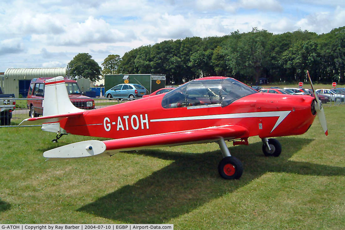 G-ATOH, 1966 Rollason Druine D-62B Condor C/N RAE/612, Rollason Condor D.62B [RAE612] Kemble~G 10/07/2004