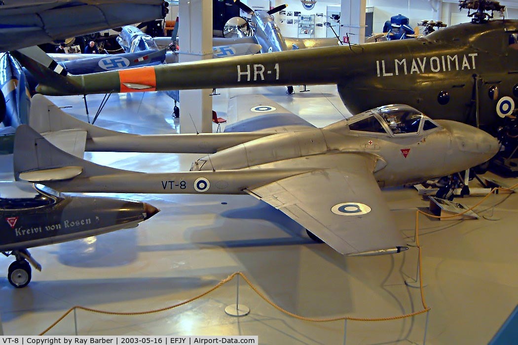 VT-8, De Havilland DH-115 Vampire T.55 C/N 15719, DH.115 Vampire T.55 [15719] Jyvaskyla-Tikkakoski~OH 16/05/2003