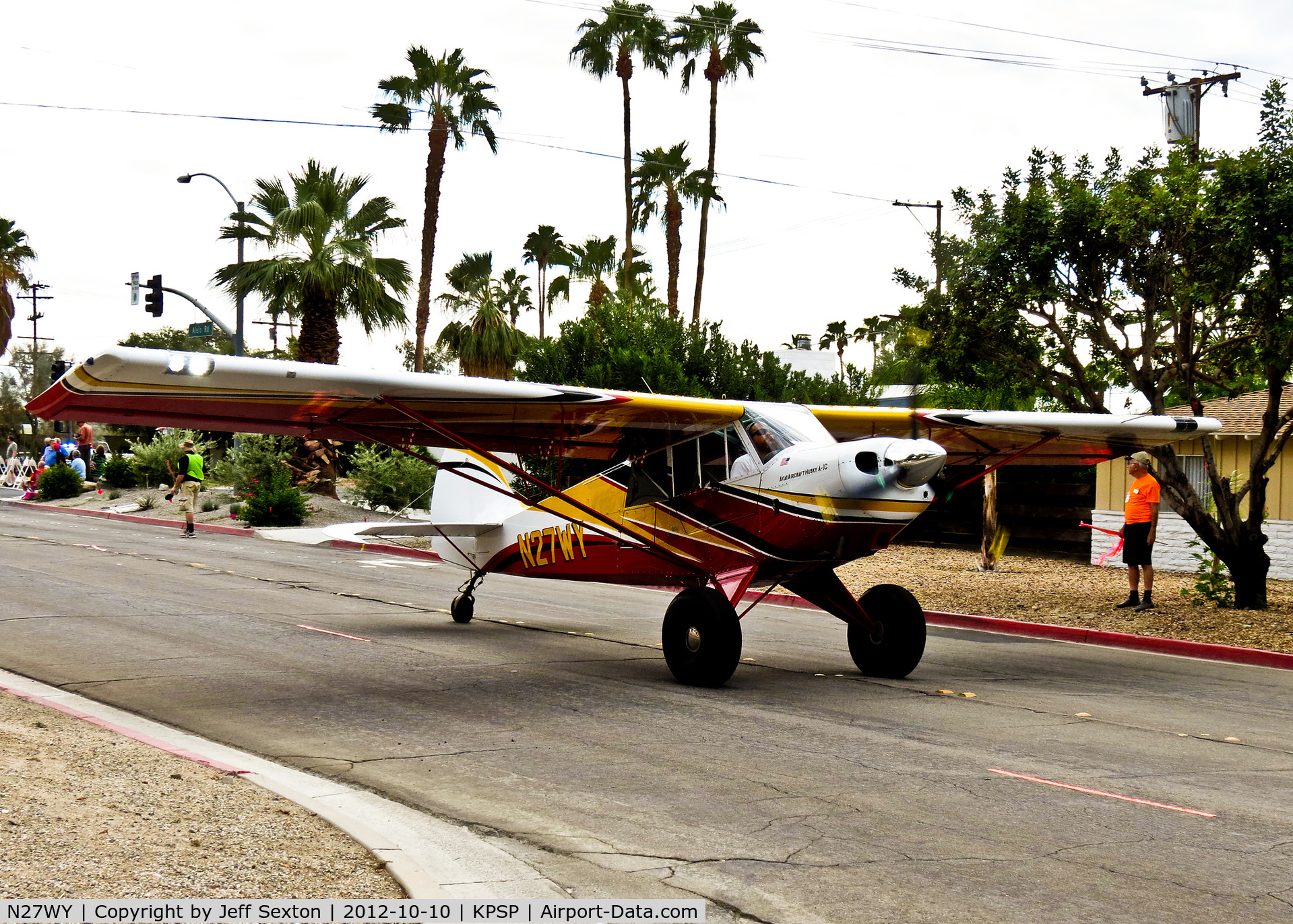 N27WY, Aviat A-1C-200 Husky C/N 3137, AOPA 2012 at Palm Springs CA