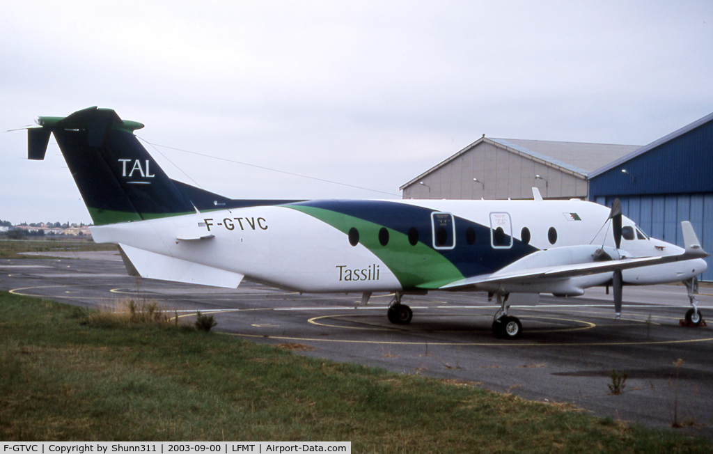 F-GTVC, 1998 Beech 1900D C/N UE-349, Parked at the General Aviation area...