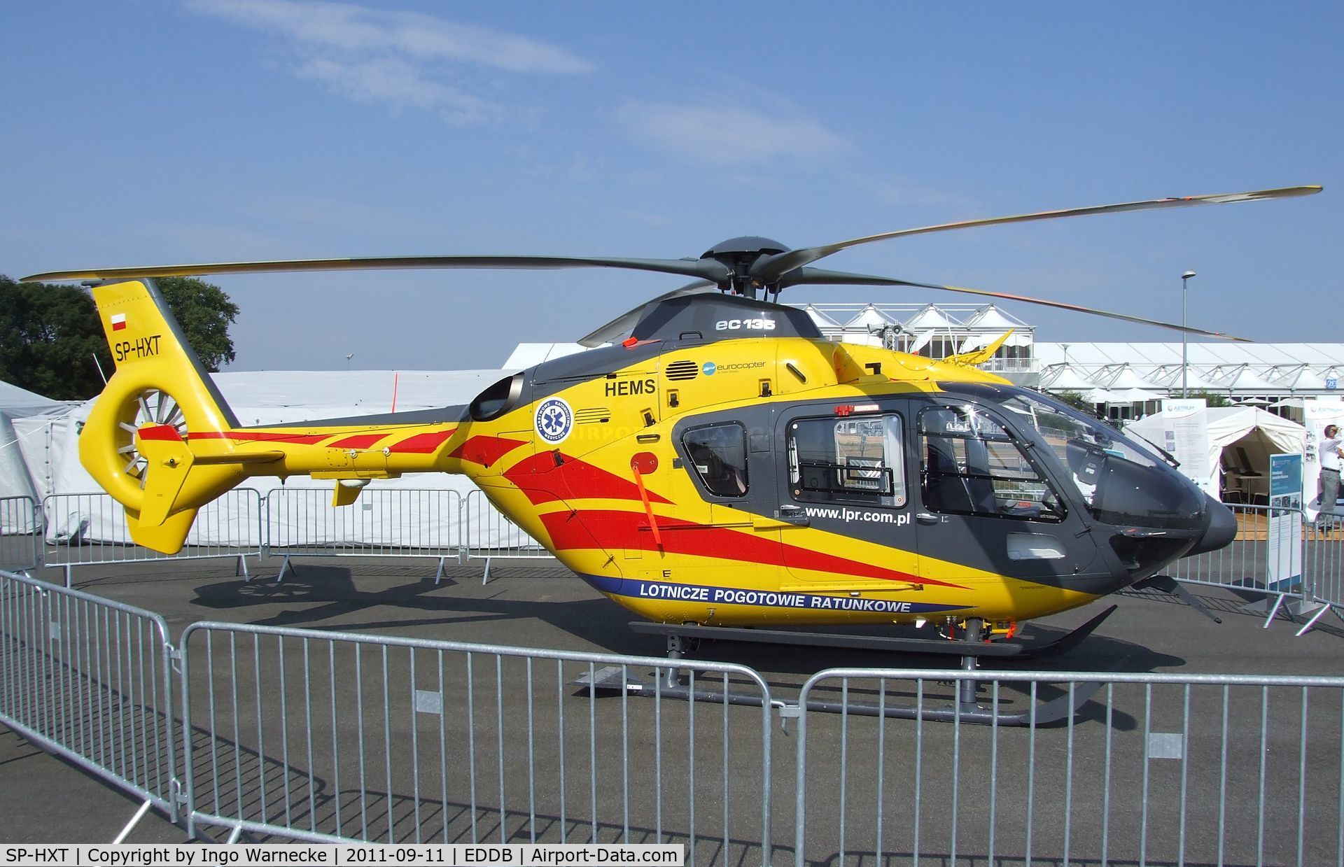 SP-HXT, 2010 Eurocopter EC-135P-2+ C/N 0932, Eurocopter EC13P2+ of polish EMS at the ILA 2012, Berlin