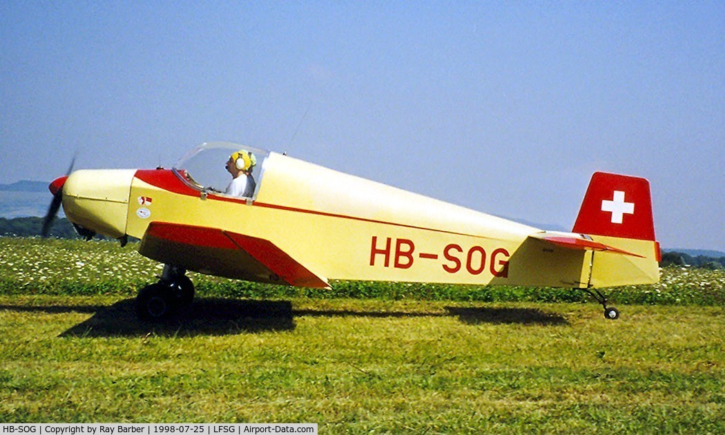 HB-SOG, 1958 Jodel D-112 C/N 490, Jodel D.112 Club [490] Epinal-Mirecourt~F 25/07/1998