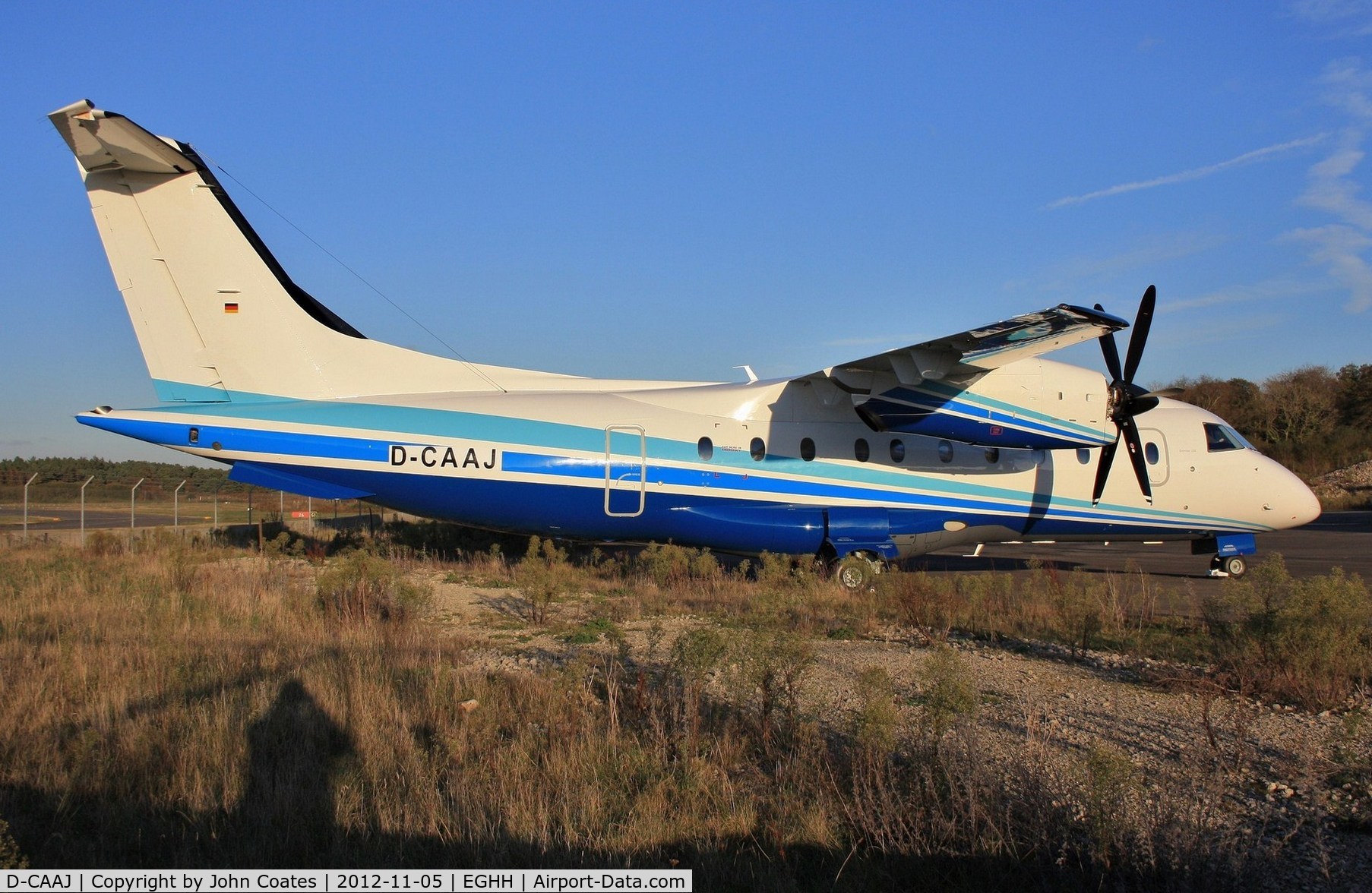 D-CAAJ, 1995 Dornier 328-100 C/N 3060, Outside at JETS...made space for 5N-DOY