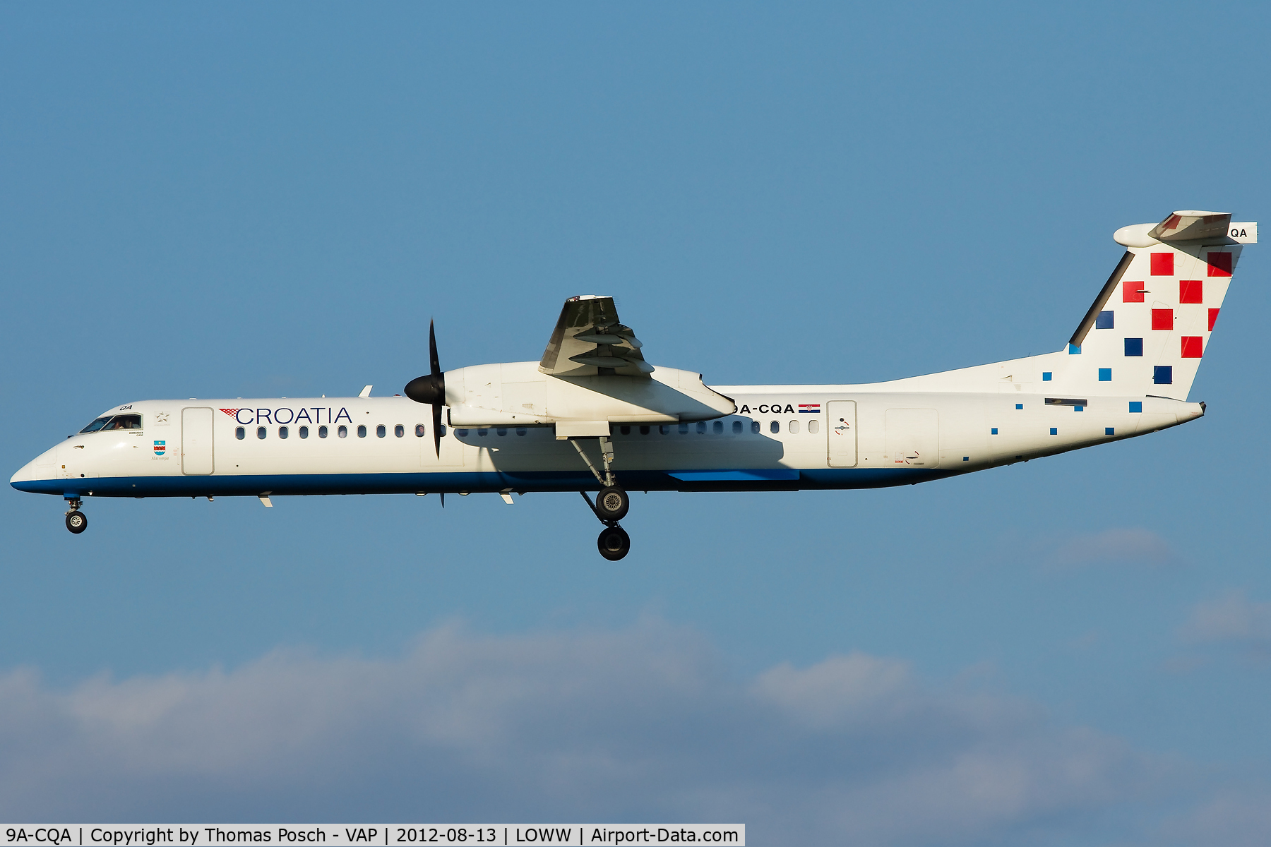 9A-CQA, 2008 De Havilland Canada DHC-8-402Q Dash 8 C/N 4205, Croatia Airlines