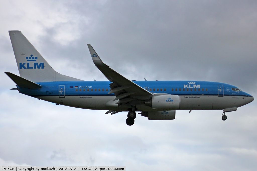 PH-BGR, 2011 Boeing 737-7K2 C/N 39446, Landing