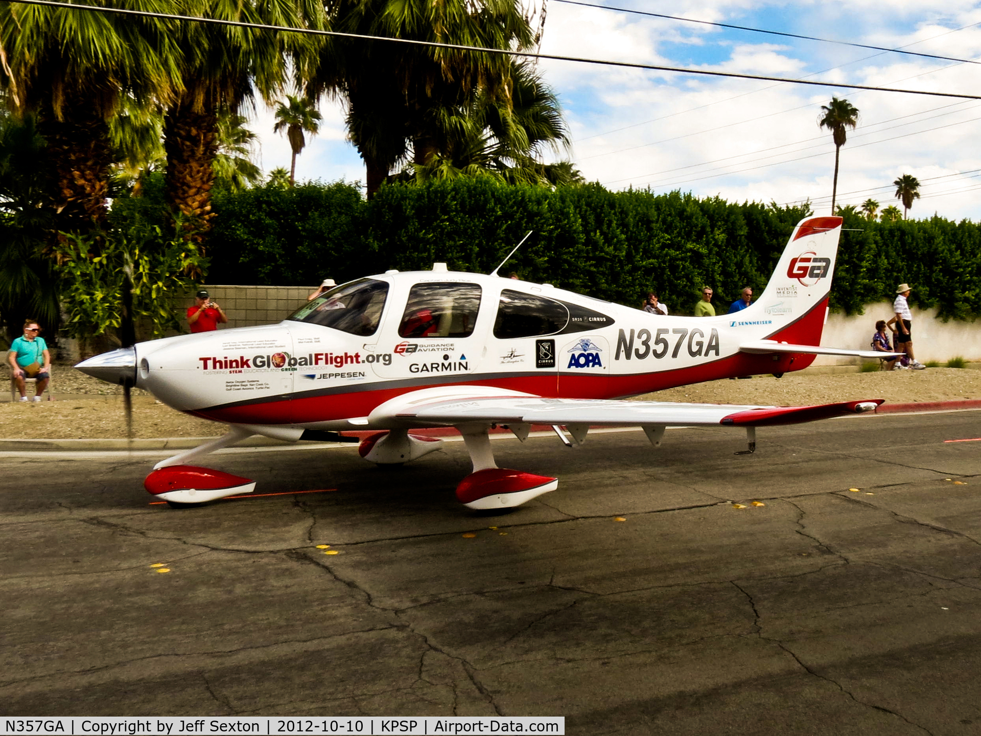 N357GA, Cirrus SR20 C/N 2070, AOPA 2012 Parade  at Palm Springs.