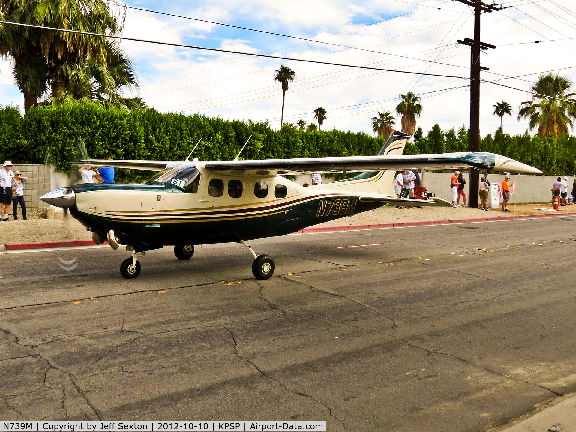 N739M, 1978 Cessna P210N Pressurised Centurion C/N P21000063, AOPA 2012 Parade at Palm Springs
