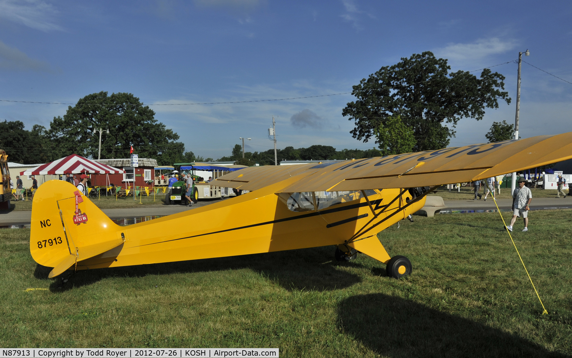 N87913, 1946 Piper J3C-65 Cub C/N 15531, Airventure 2012