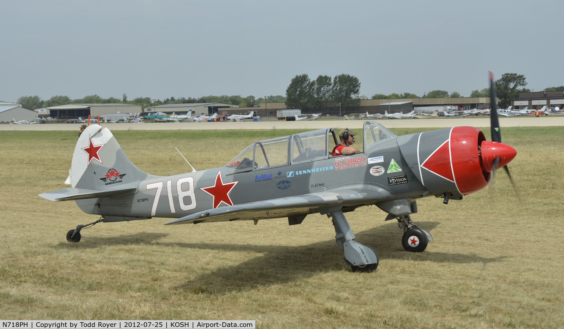 N718PH, 2003 Yakovlev (Aerostar) Yak-52TW C/N 0312503, Airventure 2012