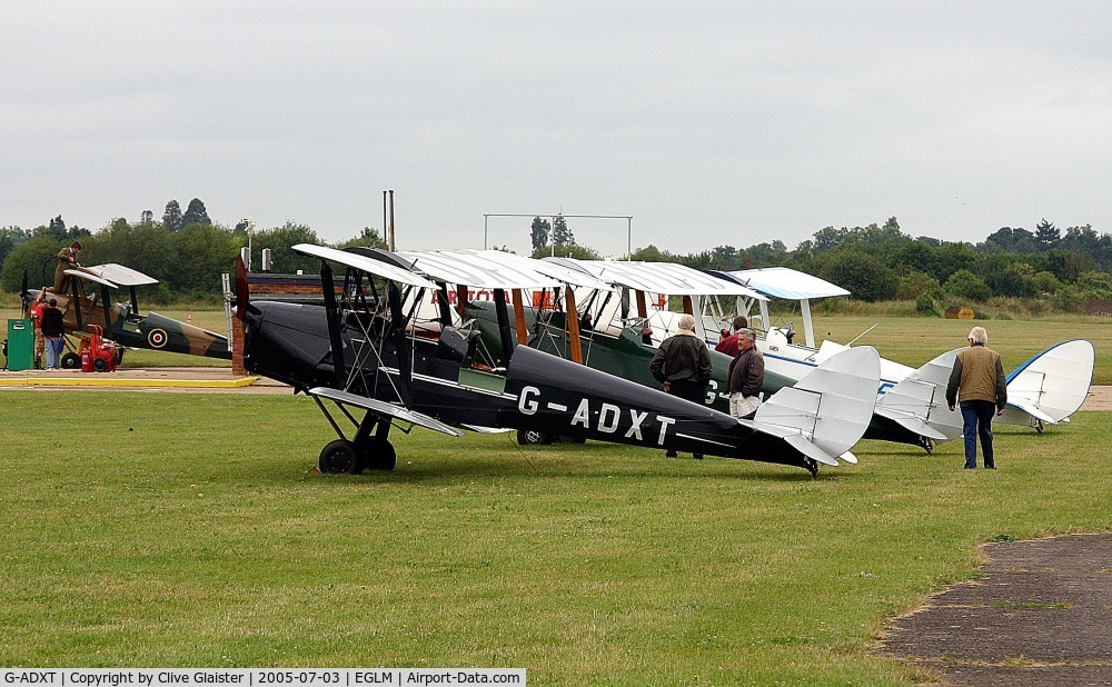 G-ADXT, 1935 De Havilland DH-82A Tiger Moth II C/N 3436, Ex: G-ADXT > BB860 > G-ADXT - Originally owned to, Reid & Sigrist Ltd in December 1935 and currently in private hands since February 2002.