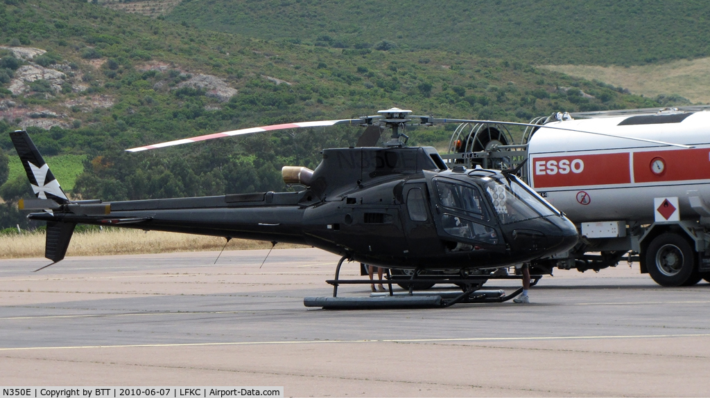 N350E, Eurocopter AS-350B-3 Ecureuil Ecureuil C/N 4798, Built 2009, refueling