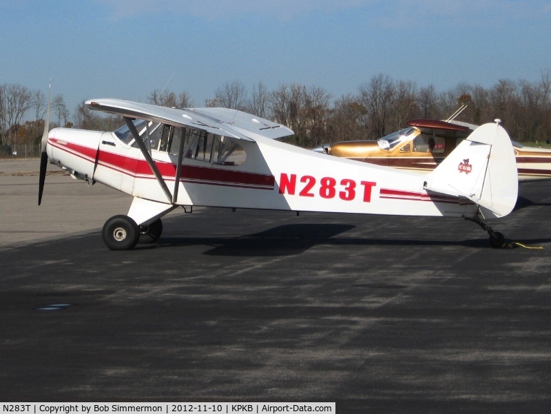 N283T, 1953 Piper PA-18-105 Special C/N 18-2397, On the ramp in Parkersburg, WV