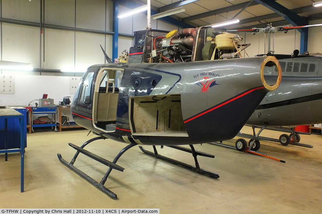 G-TFHW, 1980 Bell 206B JetRanger III C/N 3179, Costock Heliport, Leicestershire