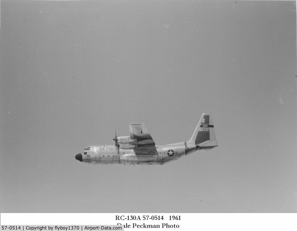 57-0514, 1957 Lockheed RC-130A Hercules C/N 182-3221, See Caption