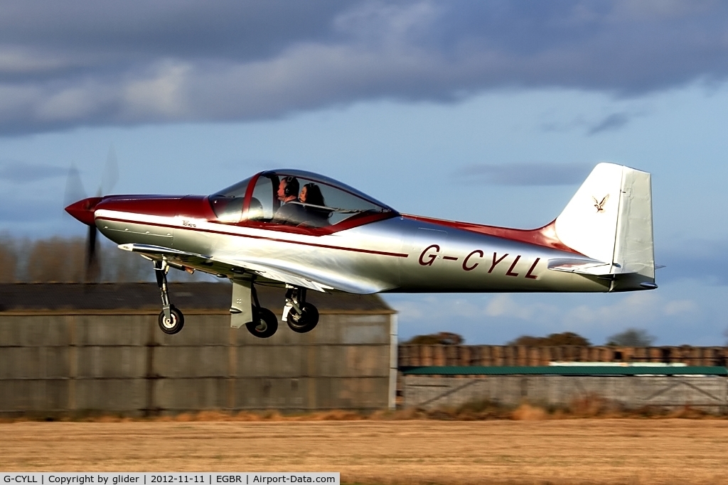 G-CYLL, 2006 Sequoia F-8L C/N PFA 100-14572, Local award winning Falco getting airborne with gear beginning to retract