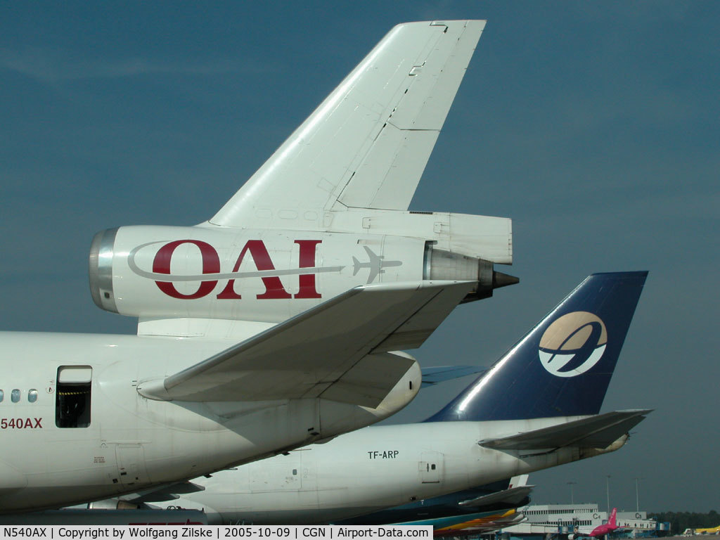 N540AX, 1979 McDonnell Douglas DC-10-30 C/N 46595, Tails