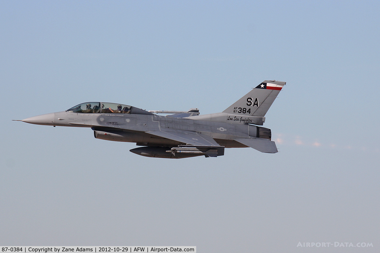 87-0384, 1987 General Dynamics F-16D Fighting Falcon C/N 5D-78, Charles Coates/LAT