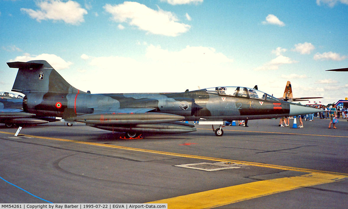 MM54261, Lockheed TF-104G Starfighter C/N 583H-5212, Lockheed TF-104G-M Starfighter [583H-5212] RAF Fairford~G 22/07/1995