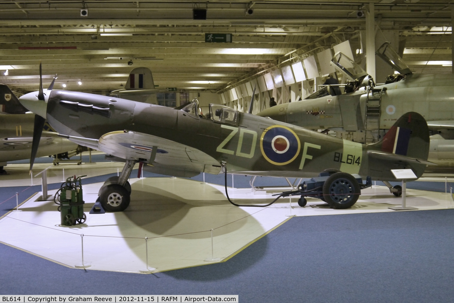 BL614, 1941 Supermarine 349 Spitfire F.Vb C/N CBAF.1646, On display at the Royal Air Force Museum, Hendon.