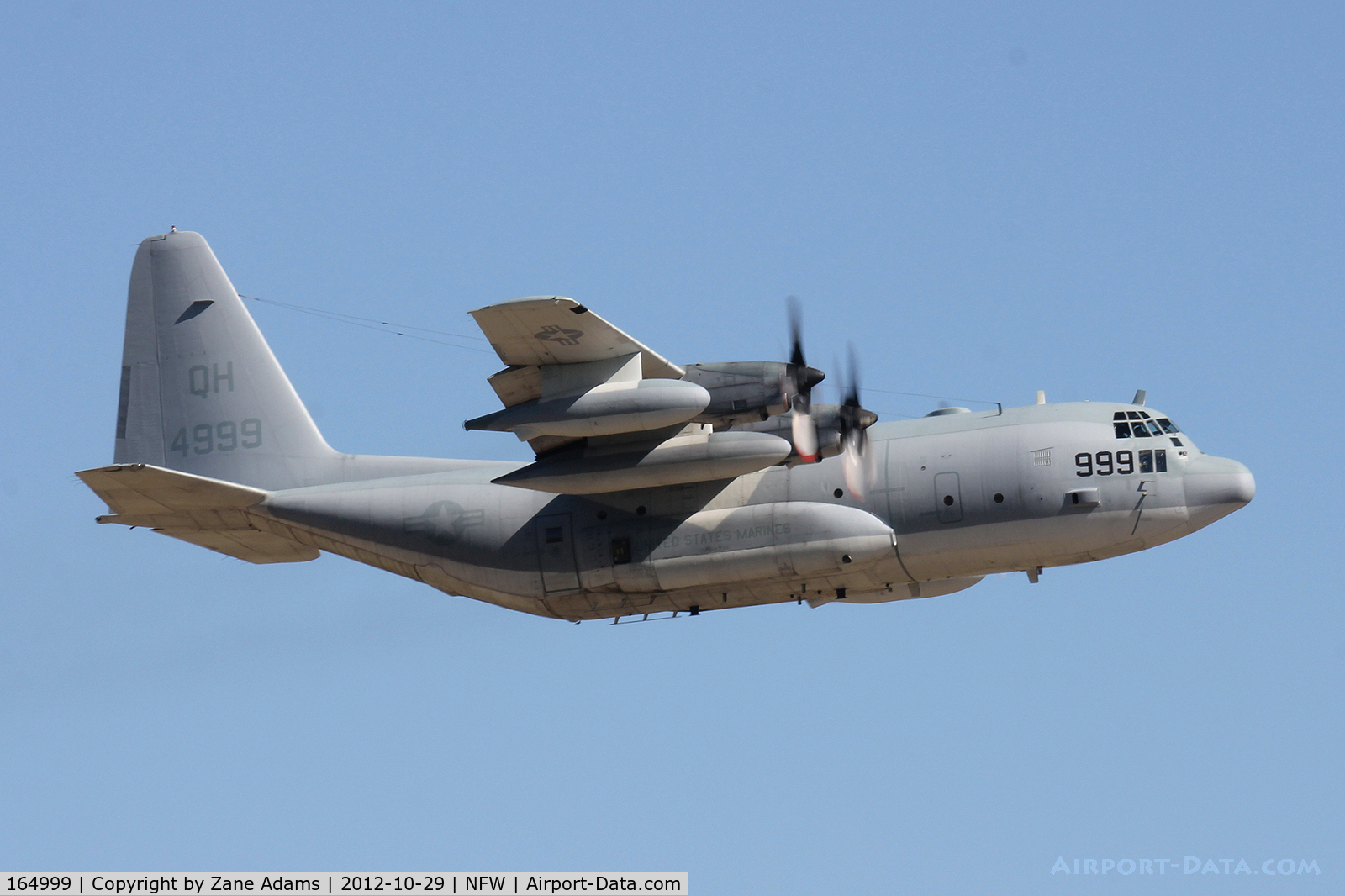 164999, 1991 Lockheed KC-130T Hercules C/N 382-5302, Departing NASJRB Fort Worth