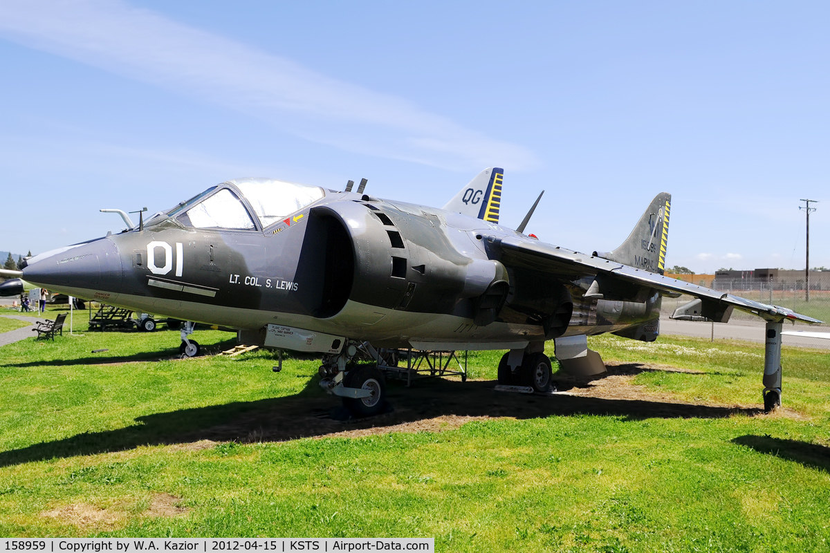 158959, Hawker Siddeley AV-8C Harrier C/N 712120, On display at Pacific Coast Air Museum in Santa Rosa, CA