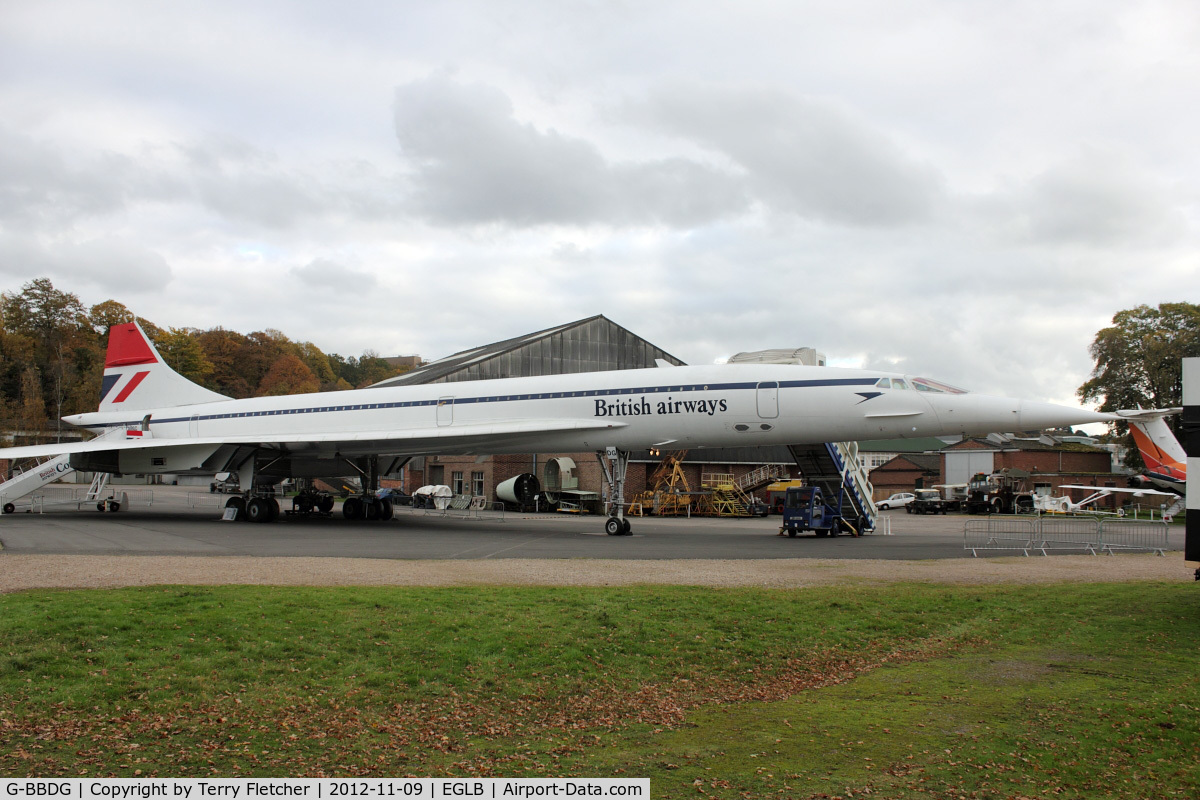 G-BBDG, 1973 BAC Concorde 100 C/N 202, 1973 Aerospatiale-BAC Concorde 1-100, c/n: 100-002 at Brooklands Museum