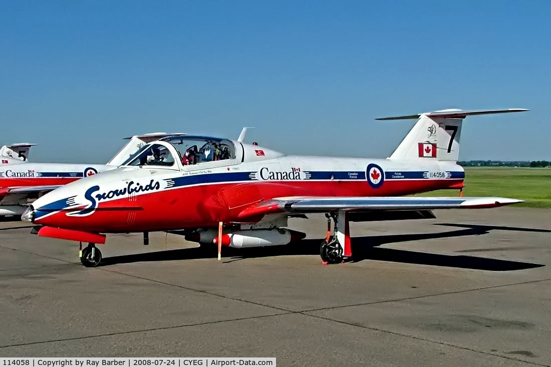 114058, Canadair CT-114 Tutor C/N 1058, Canadair CT-114 Tutor [1058] Edmonton~C 24/07/2008.  Coded 