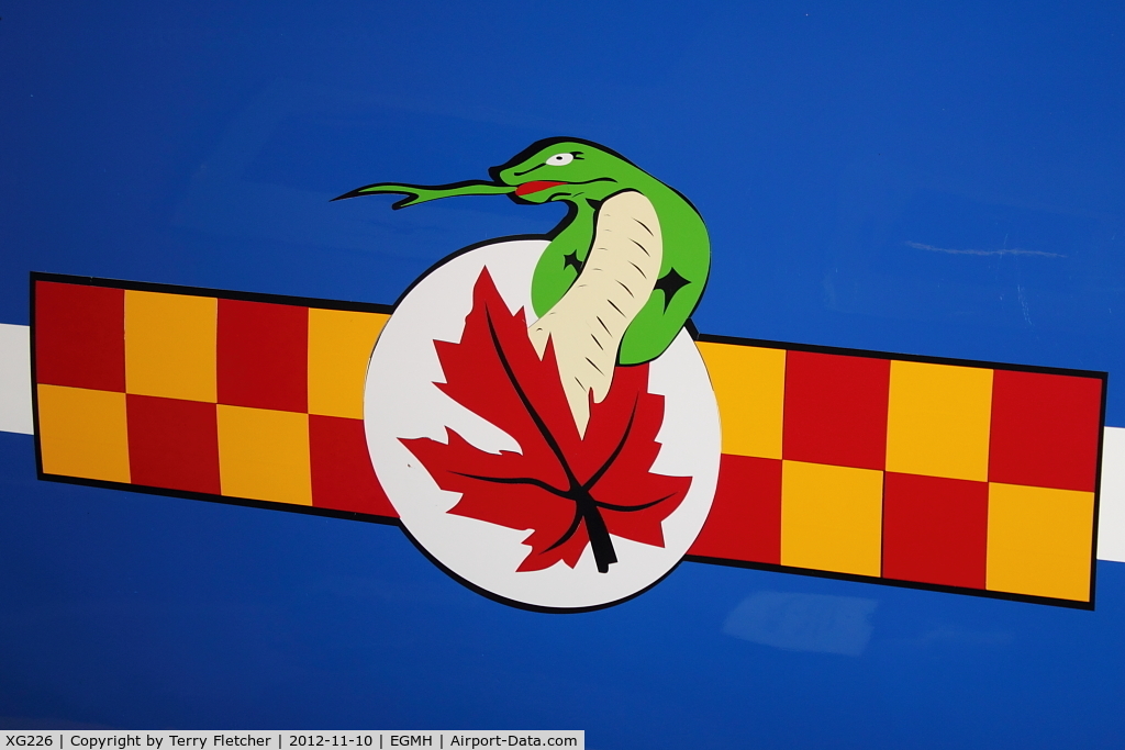 XG226, 1956 Hawker Hunter F.6A C/N 41H-680038, Artwork on 1956 Hawker Hunter F.6A, c/n: 41H-680038