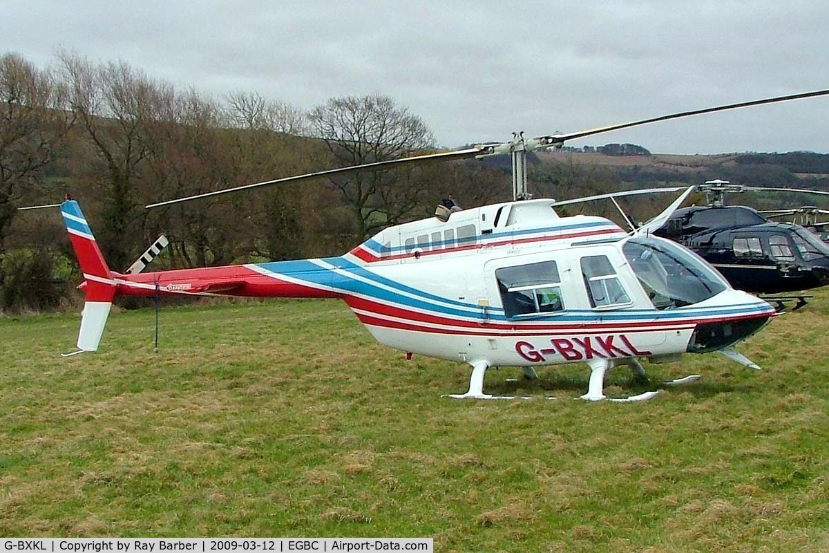 G-BXKL, 1980 Bell 206B JetRanger II C/N 3006, Bell 206B-3 Jet Ranger III [3006] Cheltenham~G 12/03/2009