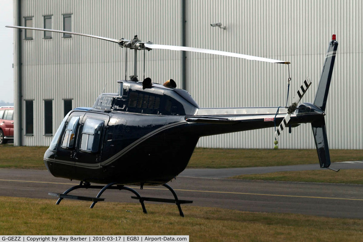 G-GEZZ, 1974 Bell 206B JetRanger II C/N 1301, Bell 206B-2 Jet Ranger II [1301] Staverton~G 17/03/2010