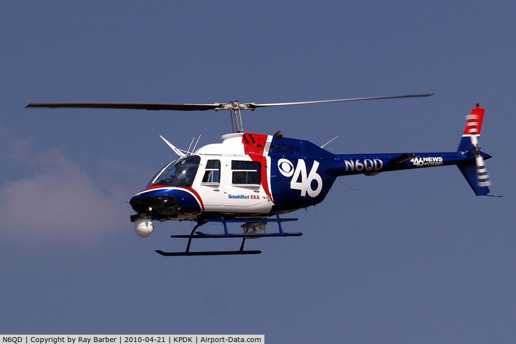 N6QD, 1992 Bell 206B C/N 4247, Bell 206B3 Jet Ranger III [4247] Atlanta-Dekalb Peachtree~N  21/04/2010