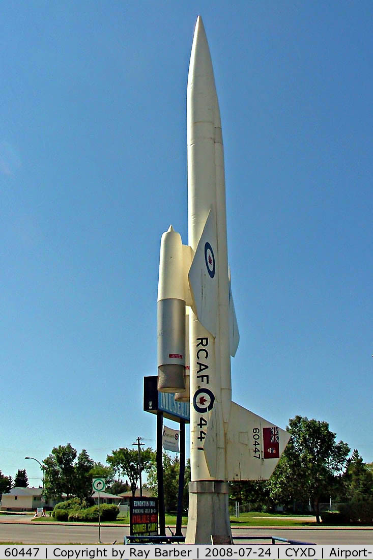 60447, Boeing CIM-10B Bomarc C/N Not Found 60447, Boeing  CIM-10B Bomarc [Unknown] Edmonton-City Centre Airport~C 24/07/2008. Wears false marks true identity not known.