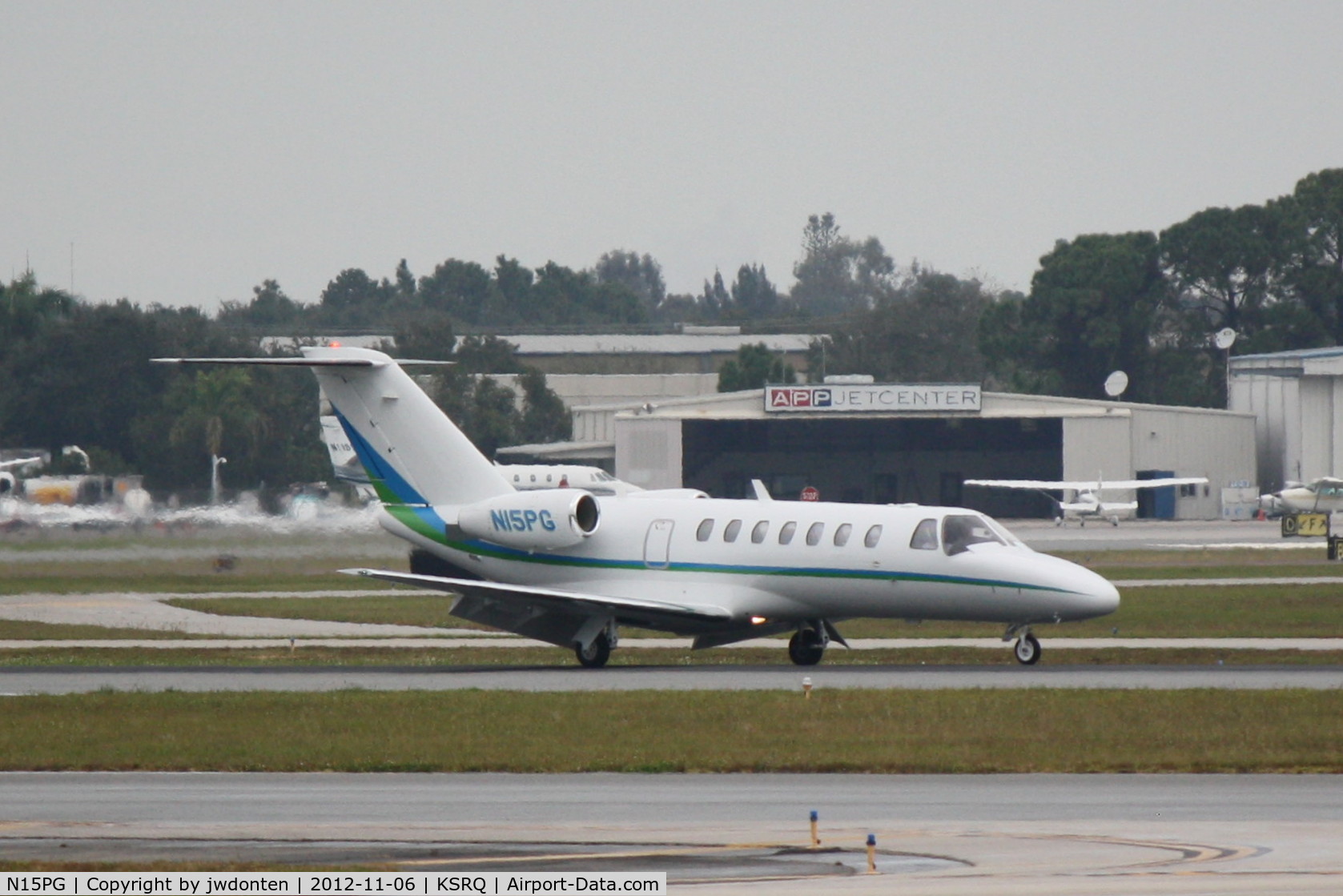 N15PG, 2007 Cessna 525B CitationJet CJ3 C/N 525B0140, Cessna Citaton III (N15PG) arrives at Sarasota-Bradenton International Airport