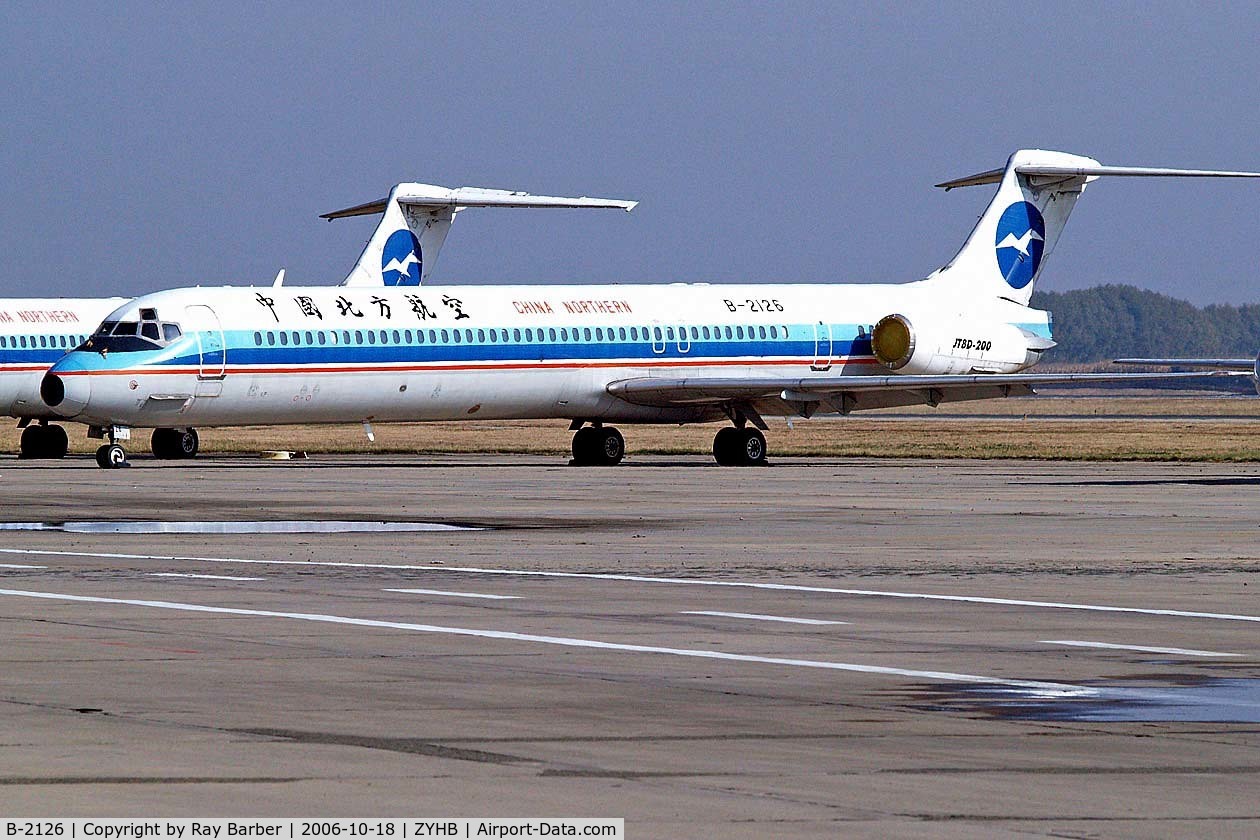 B-2126, 1989 McDonnell Douglas MD-82 (DC-9-82) C/N 49510, McDonnell Douglas MD-82 (DC-9-82) [49510] (China Northern Airlines) Harbin-Taiping~B 18/10/2006.